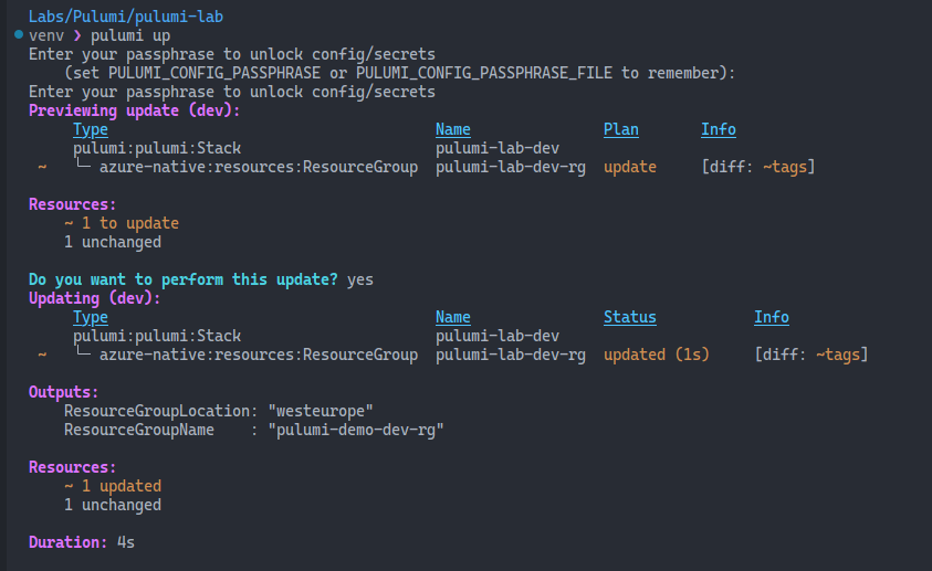 Pulumi up 2