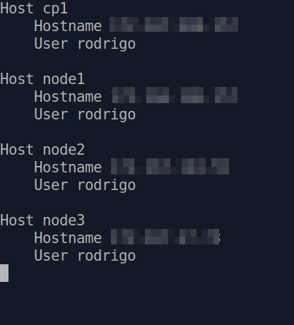 ssh config